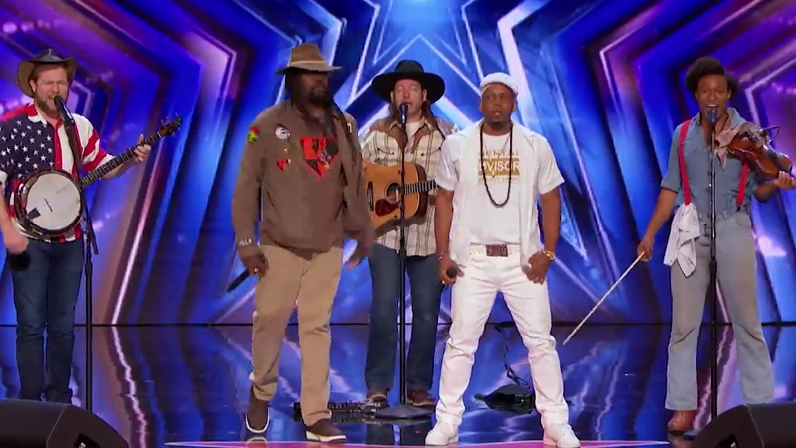 Gangstagrass performing their original song on America's Got Talent
