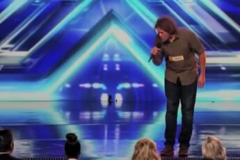 Jeff Brinkman singing at his X Factor audition